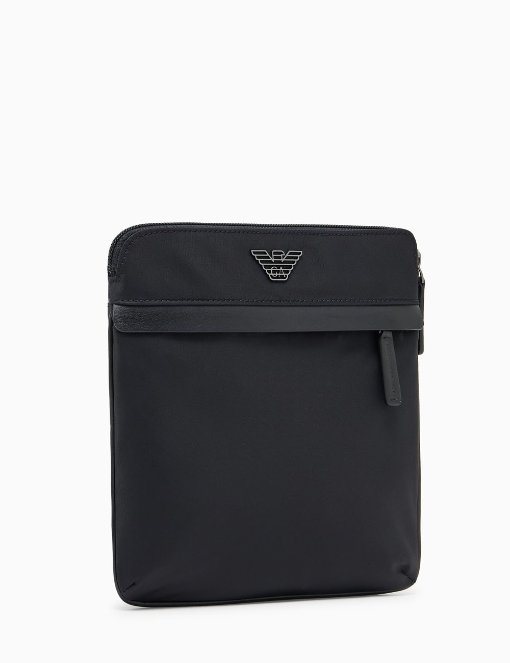 Tracolla piatta in nylon riciclato ASV nero