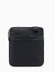 ASV recycled-nylon flat shoulder bag black