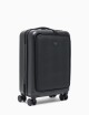 ABS carry-on case with Saffiano detail and eagle plate black