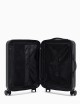Trolley cabina in ABS dettaglio saffiano e placchetta aquila nero