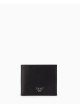 ASV regenerated Saffiano leather wallet with eagle plate black