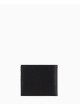 ASV regenerated Saffiano leather wallet with eagle plate black
