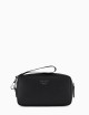 Beauty in pelle rigenerata saffiano placchetta aquila ASV nero