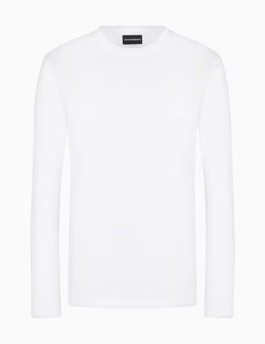 Maglia in jersey misto lyocell ASV bianca