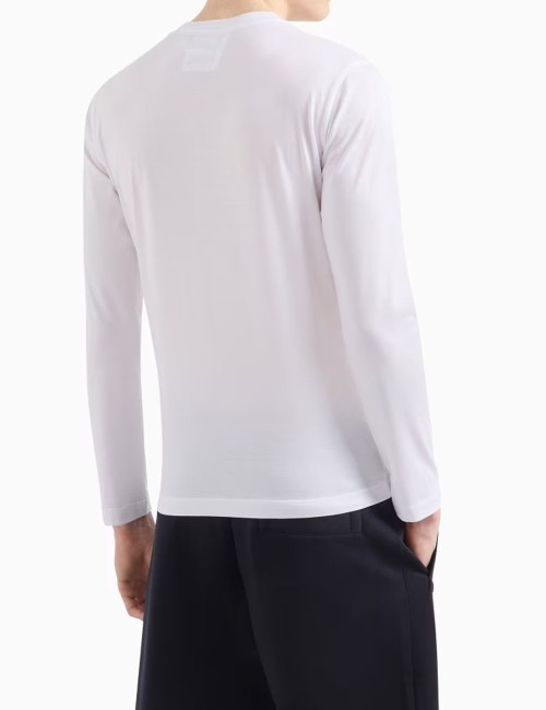 Maglia in jersey misto lyocell ASV bianca