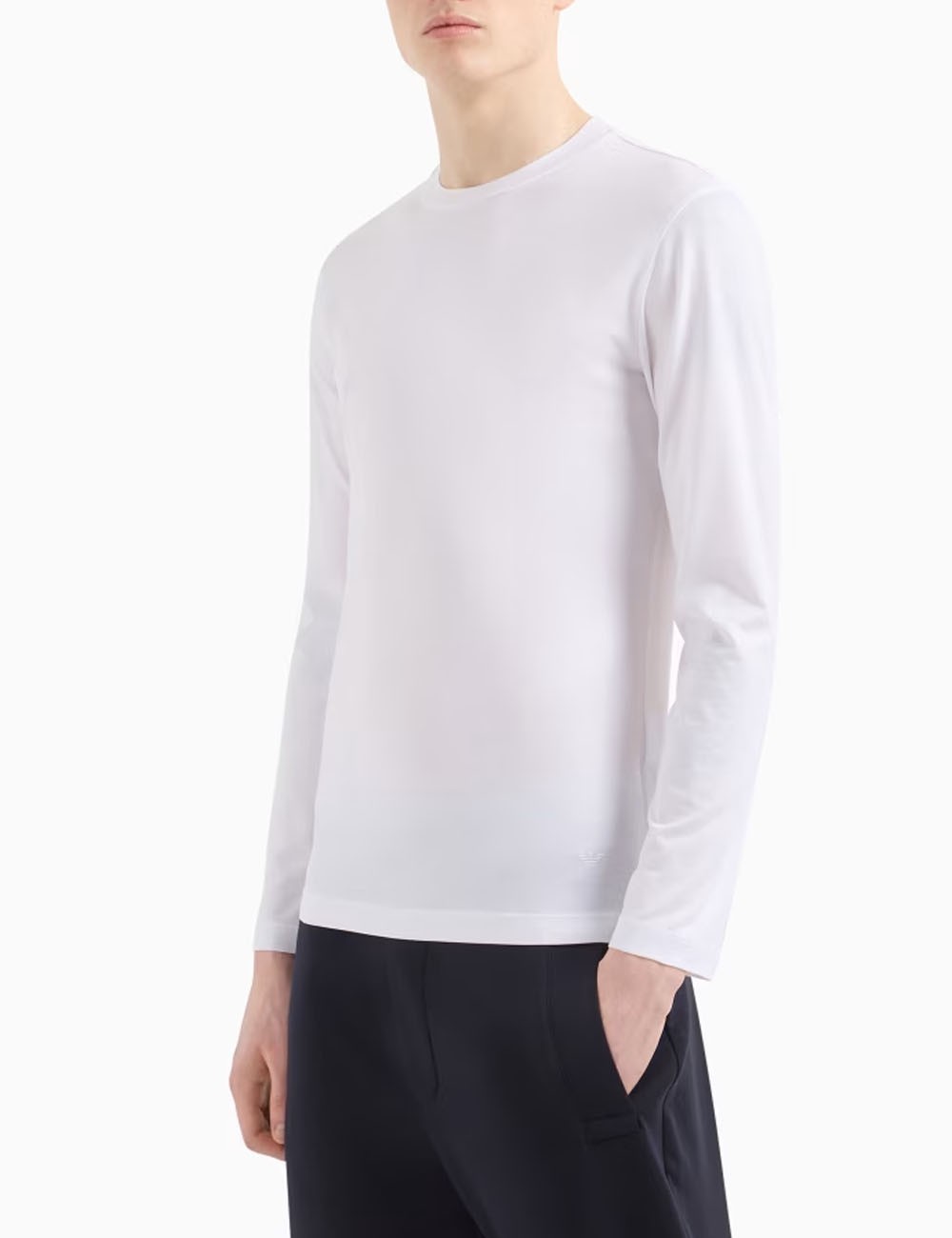 ASV Lyocell-blend jersey jumper white
