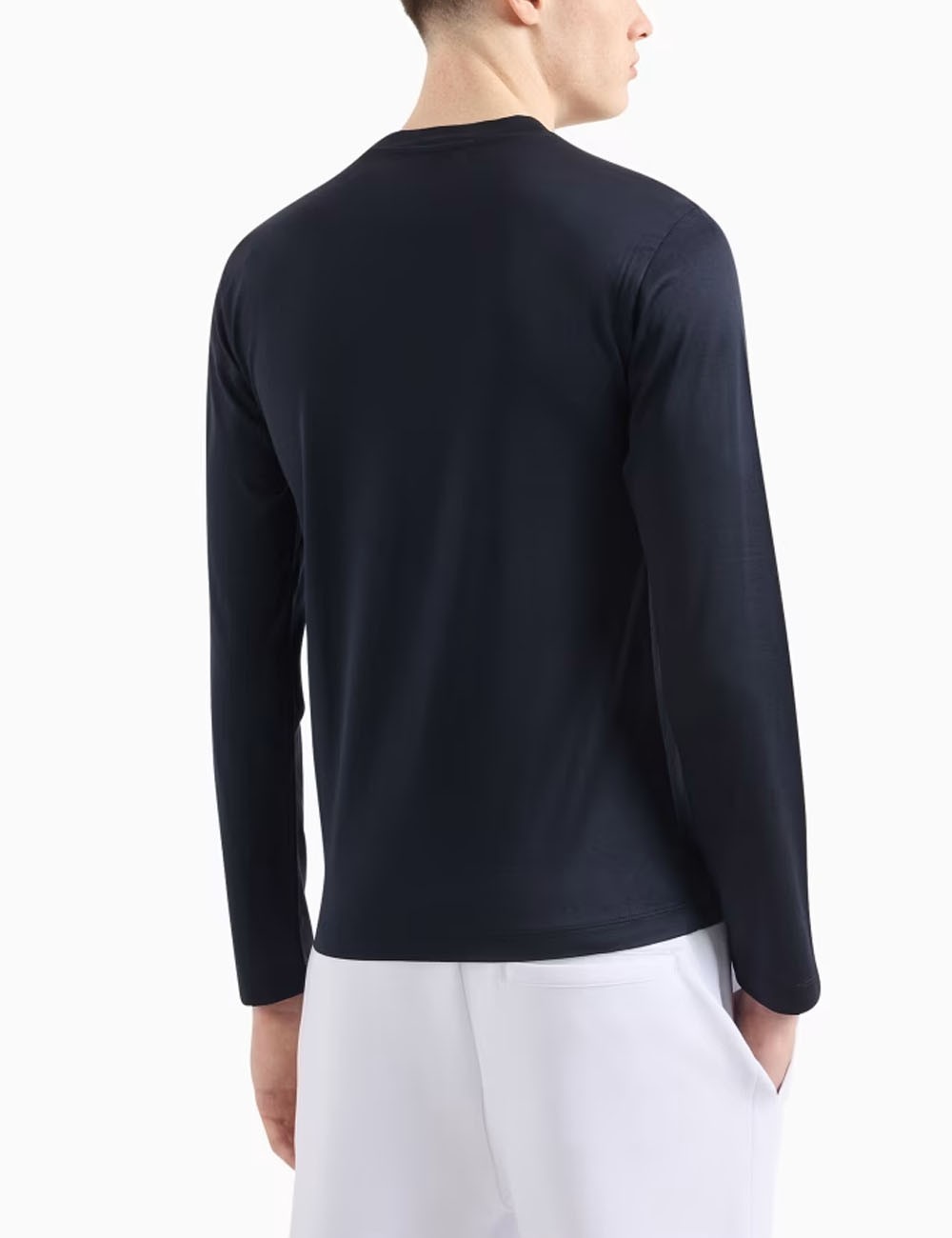 Maglia in jersey misto lyocell ASV blu navy
