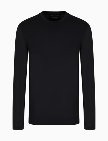 ASV Lyocell-blend jersey jumper black