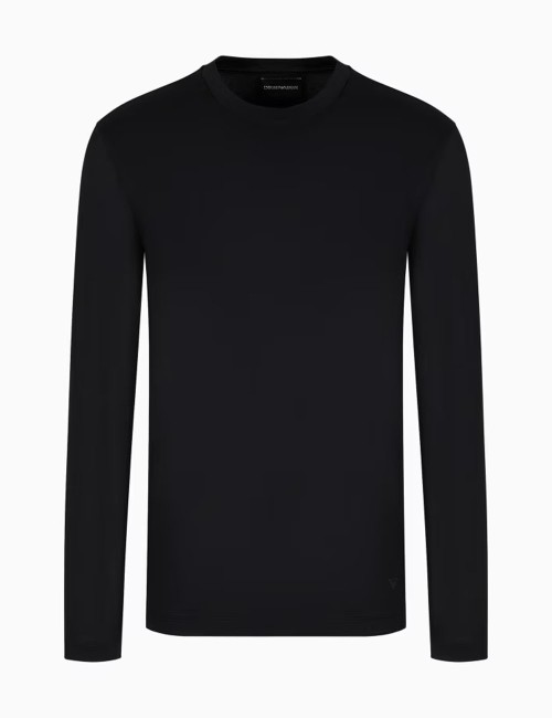 ASV Lyocell-blend jersey jumper black
