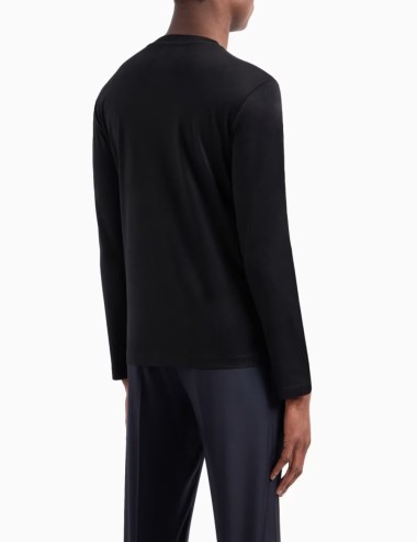 ASV Lyocell-blend jersey jumper black