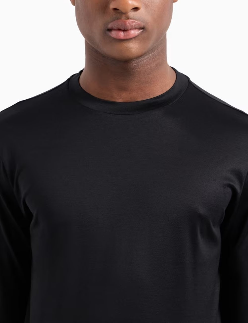 ASV Lyocell-blend jersey jumper black