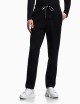 Double-jersey joggers with eagle logo patch black