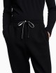 Pantaloni jogger in double jersey con patch logo aquila neri