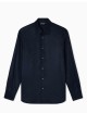 Jacquard Lyocell shirt with all-over eagles blue