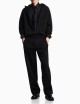 Jacquard Lyocell shirt with all-over eagles black