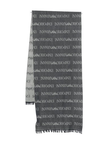 Sciarpa in misto lana blu