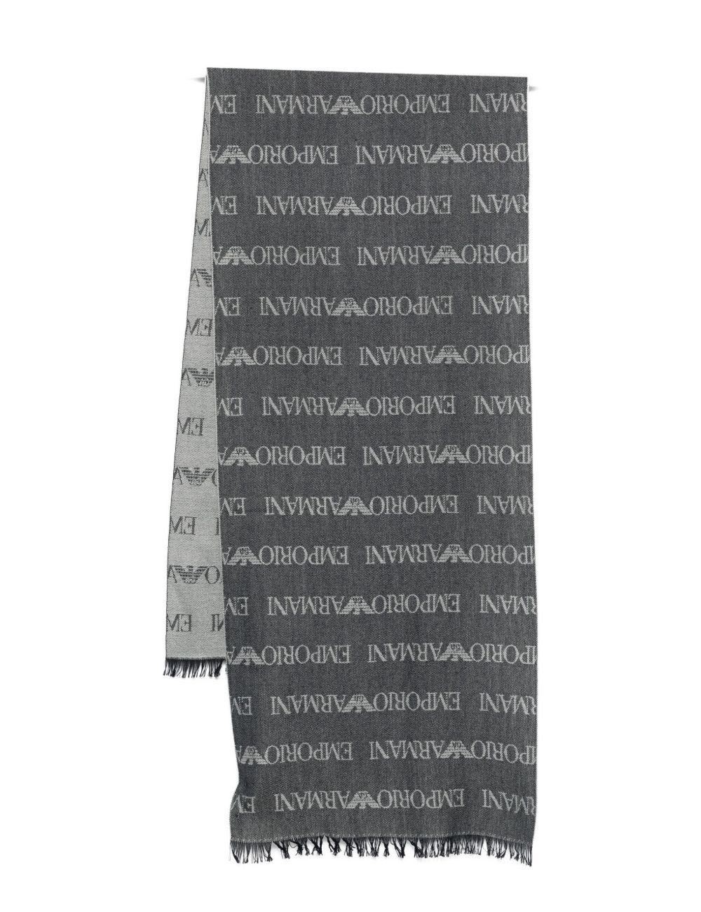 Sciarpa in misto lana blu