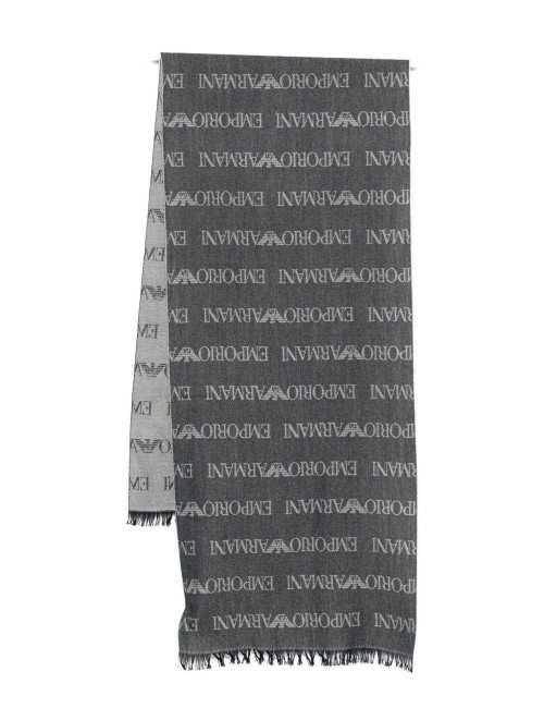 Sciarpa in misto lana blu