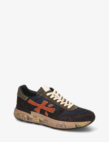 SNEAKERS MICK 7721 BLU MARRONE SCURO