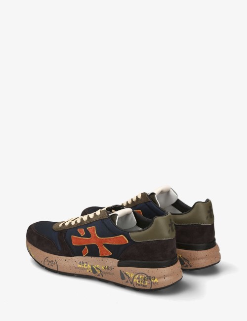 SNEAKERS MICK 7721 BLUE DARK BROWN