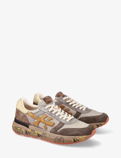 SNEAKERS MICK 7866 TAUPE MARRONE