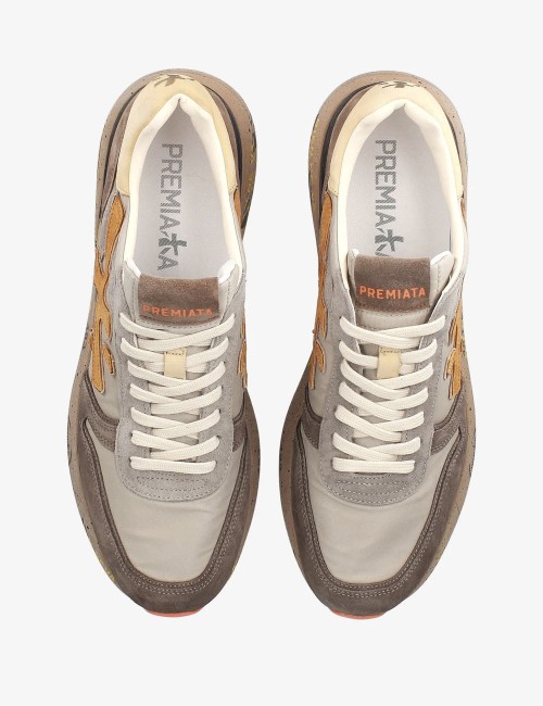 SNEAKERS MICK 7866 TAUPE MARRONE