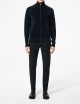 Dolcevita Velvet Full Zip Knit blue black