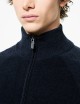 Dolcevita Velvet Full Zip Knit blue black