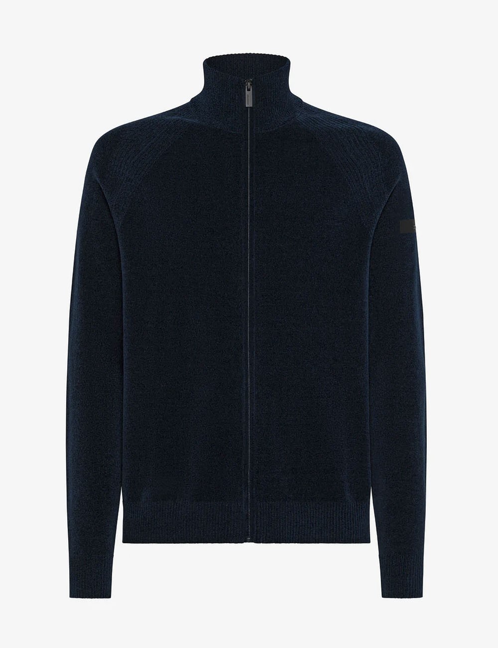 Dolcevita Velvet Full Zip Knit blue black