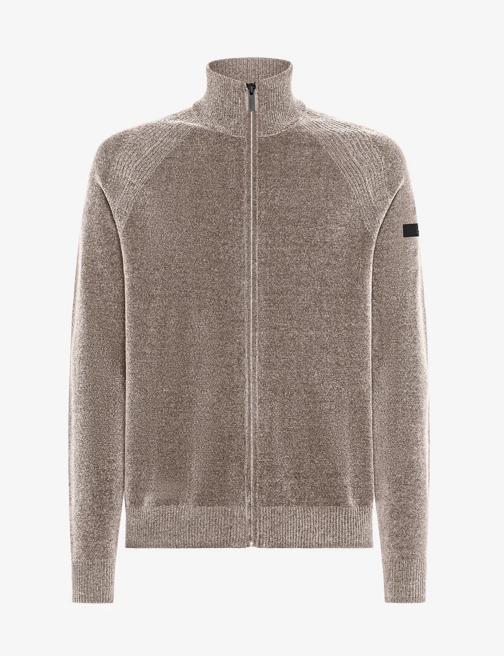 Dolcevita Velvet Full Zip Knit tabacco