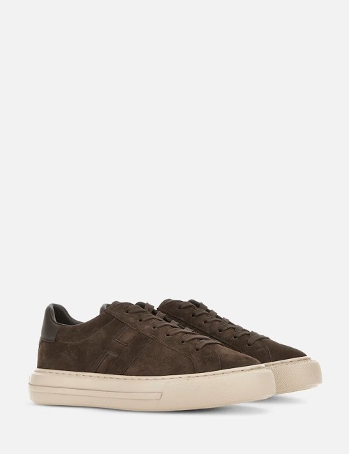 Sneakers in suede H691 Brown