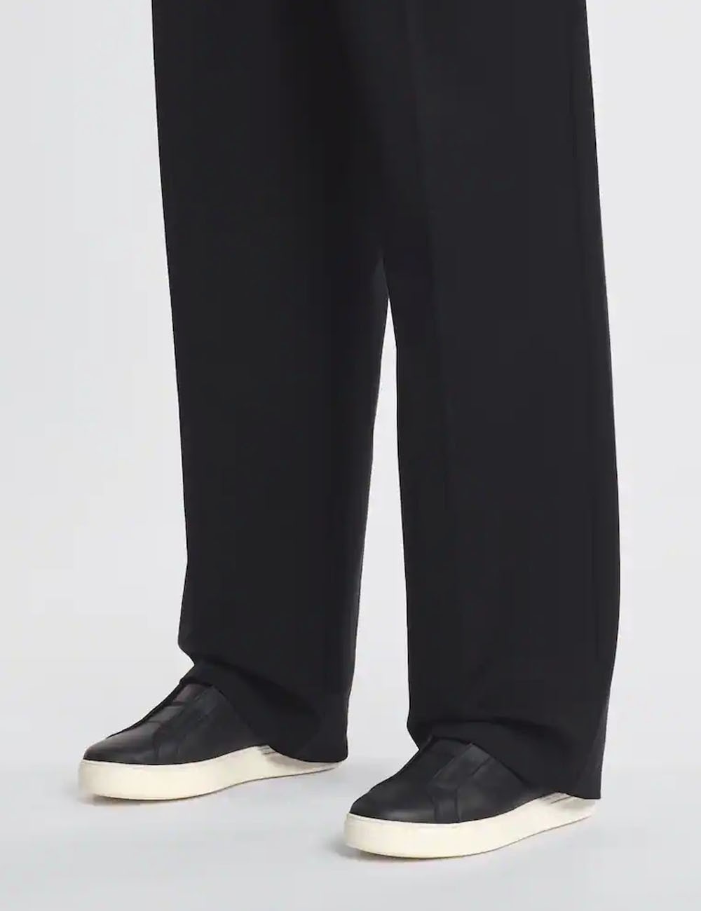 Sneakers in pelle Hogan slip on H-TV Nero