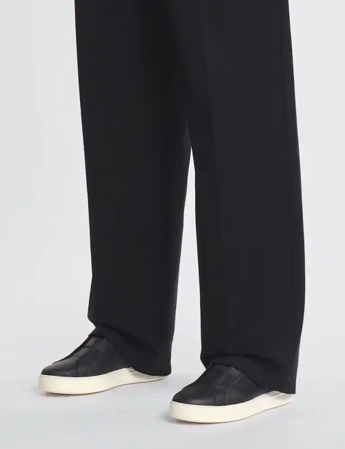 Sneakers in pelle Hogan slip on H-TV Nero