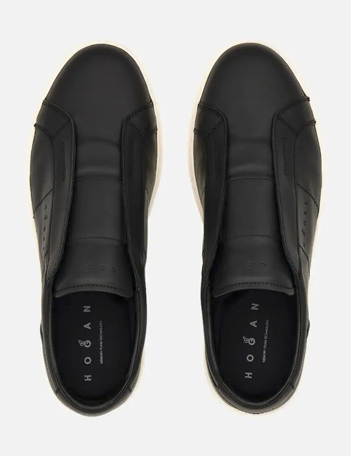 Sneakers  in leather Hogan slip on H-TV Black