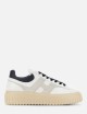 Sneakers in nappa H-Stripes Avorio Grigio Blu