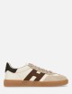 Sneakers in pelle Cool Ivory Beige Brown