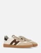 Sneakers in pelle Cool Ivory Beige Brown