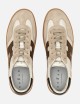Sneakers in pelle Cool Ivory Beige Brown