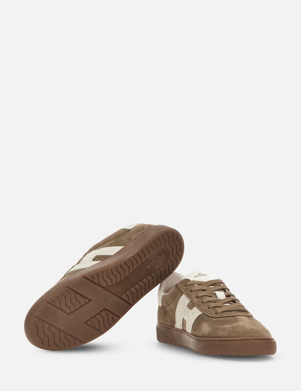 Sneakers in suede Cool Beige