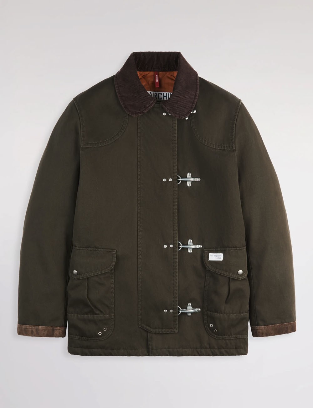 4 Ganci in Cover di Cotone - Fay Archive verde