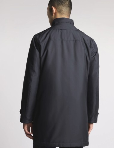 Morning Coat in Popeline Tecnico blu