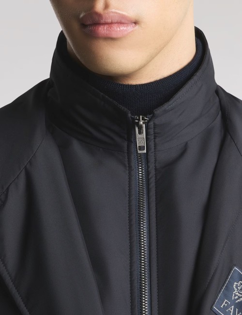 Morning Coat in Technical Poplin Blue