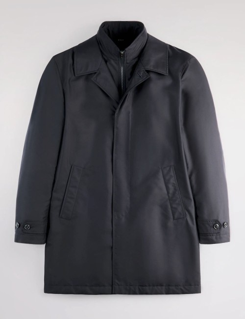 Morning Coat in Popeline Tecnico blu