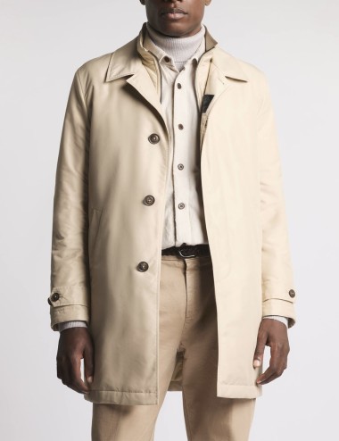 Morning Coat in Popeline Tecnico beige