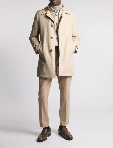Morning Coat in Popeline Tecnico beige