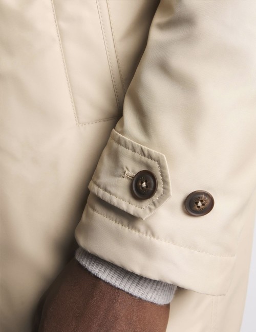 Morning Coat in Technical Poplin Beige