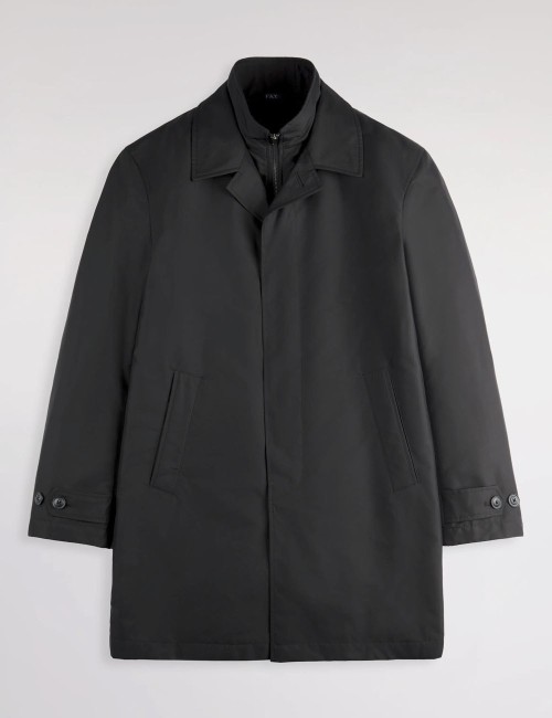 Morning Coat in Technical Poplin black