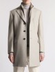 Double Coat in Panno di Lana e Cashmere beige
