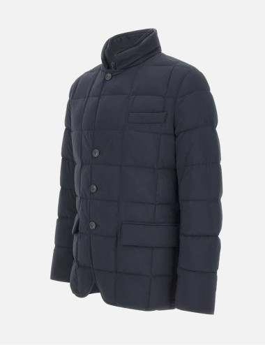 Piumino trapuntato blu
