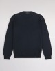 Round-neck Jumper in Wool blue